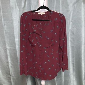 Loft long sleeve blouse EUC